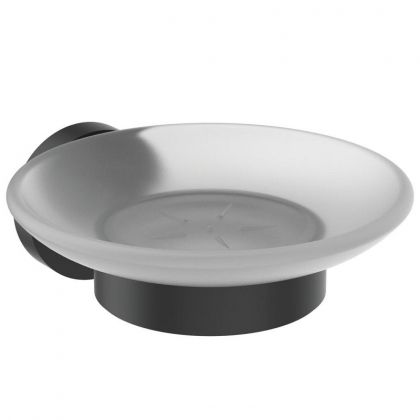 Черна сапунерка за баня IOM IDEAL STANDRD A9122XG