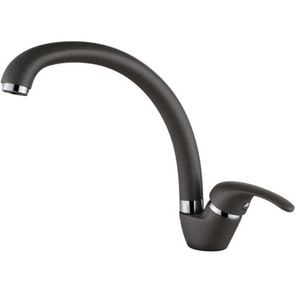 Висок сив смесител за кухня МЕЛИНА ICF 237012 GREY