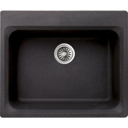 Черна гранитна кухненска мивка 62х52х19 см ICSG 8106 BLACK