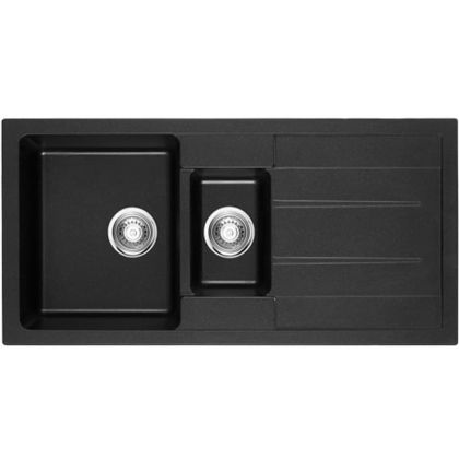 Черна гранитна кухненска мивка 100х50х18 см ICSG 8201 BLACK
