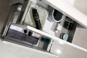 Конзолен долен шкаф за баня от PVC АЛЕСИЯ 60 см ICP 6026