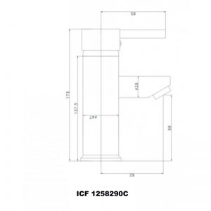 Смесителна батерия за умивалник ICF 1258290C