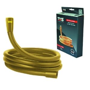 Шлаух за ръчен душ за баня от PVC Anti-Twist GOLD 1,75 м злато