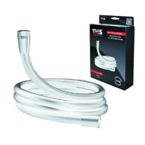 Шлаух за ръчен душ за баня от PVC Anti-Twist SILVER 1,75 м сребрист