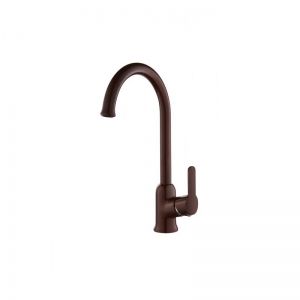Кафяв смесител за кухня CASCADA COLORS BROWN с висок въртящ се чучур