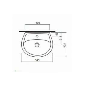 Умивалник за баня IDOL 55 см KOLO M11155