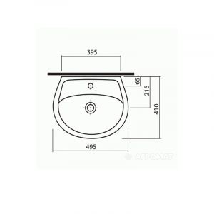 Умивалник за баня IDOL 50 см KOLO M11150