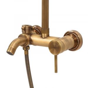 Стационарен душ за баня с чучур FALA RETRO BRONZE 2 старо злато