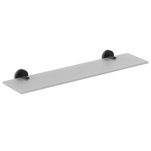 Черна полица за баня стъклена IOM 52 см IDEAL STANDRD A9124XG