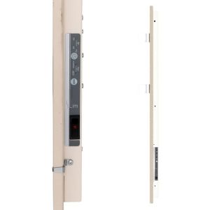 Бял електрически отоплител за баня CLIMASTAR SLIM 500 W с акумулираща функция