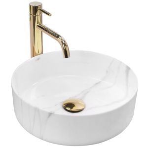 Мивка за плот SAMI MARBLE гланц 36х36 см