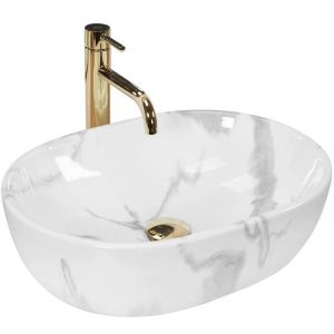 Мивка за плот AMELIA MARBLE 48х35 см