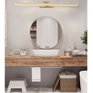 Златен аплик за баня REA GOLD с LED осветление 60 см