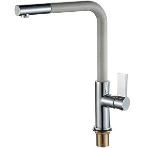 Бял смесител за кухня с висок въртящ се чучур ICF 718650 WHITE