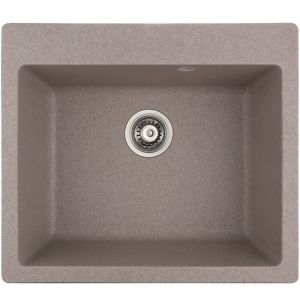 Бежова гранитна кухненска мивка 57х50х22 см ICSG 8304 SAND