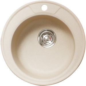 Гранитна кухненска мивка 49х49х19,5 см пясъчна ICGS 8301 SAND