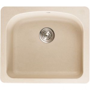 Бежова гранитна кухненска мивка 60х52х22 см ICSG 8302 SAND